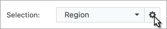 Selection properties button