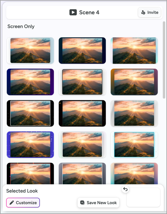 Looks for screen only