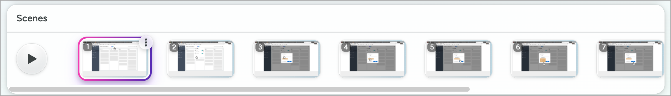 Scenes in Camtasia Online