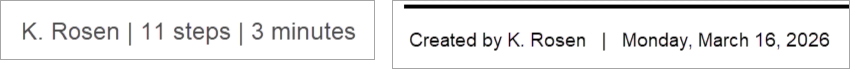 Footer examples