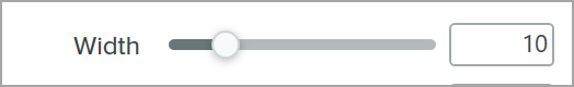 Width slider