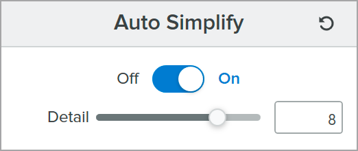 Auto Simplify toggle