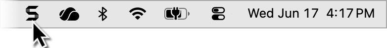 Snagit icon in the Mac menu bar