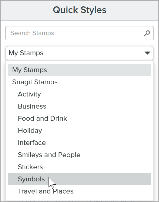 Stamp categories