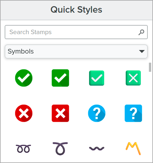Stamps in the Symbols category