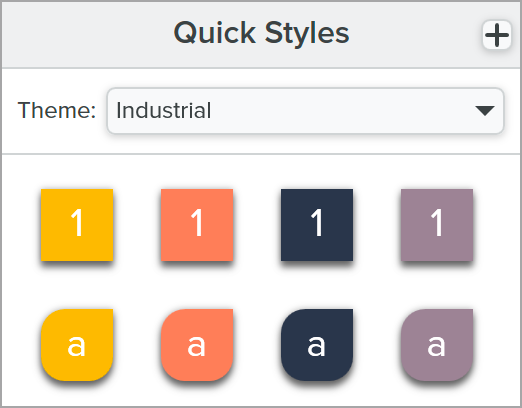 Step tool quick styles