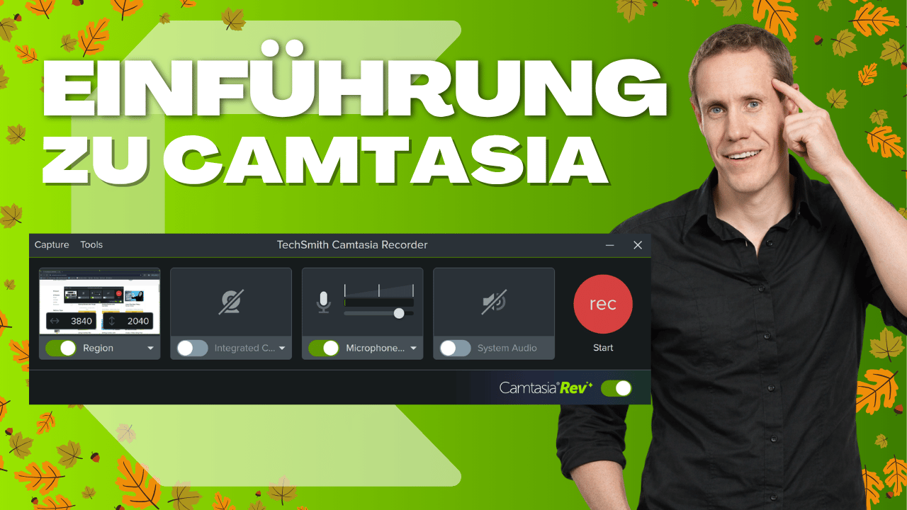 Ihr erstes Video – Einführung zu Camtasia