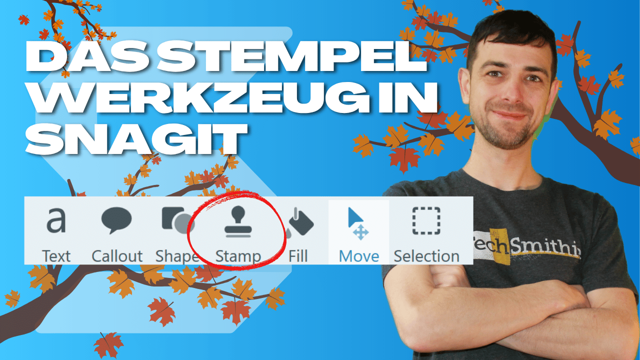 Das Stempel Werkzeug in Snagit