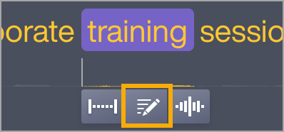 Audiate enter scripting mode option