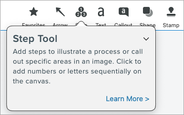 Example tooltip with additional text information