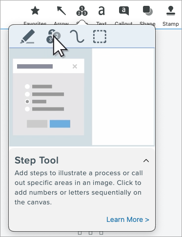 Example tooltip with additional text and video