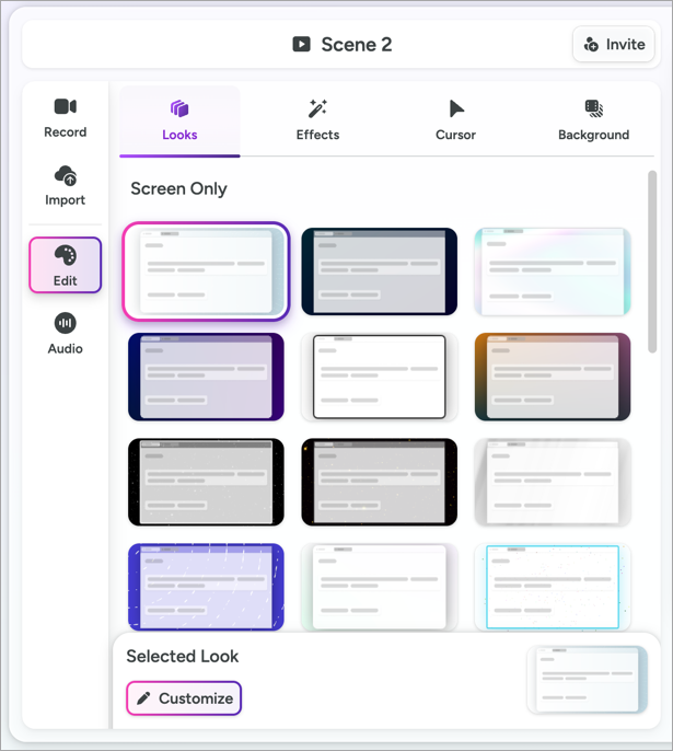 Looks for screen only