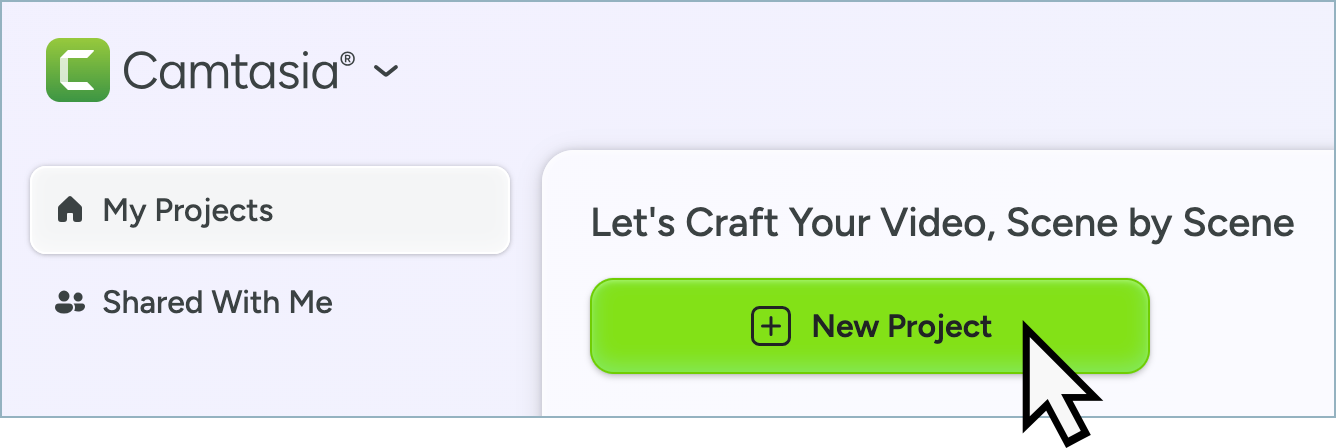 New Project button