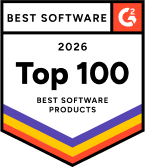 G2 Best Software 2026 Top 100 Award