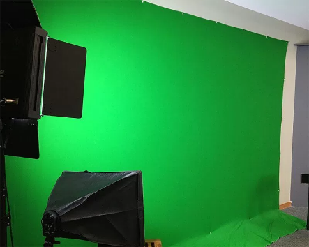 DIY green screen for a DIY recording studio