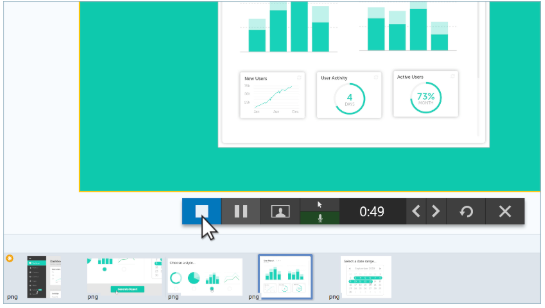 Recording a video from image in Snagit