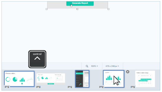 screenshot of Snagit recents tray