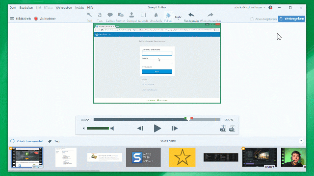GIF als Datei aus Snagit speichern