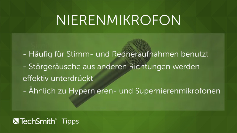 Optionen für Nierenmikrofone