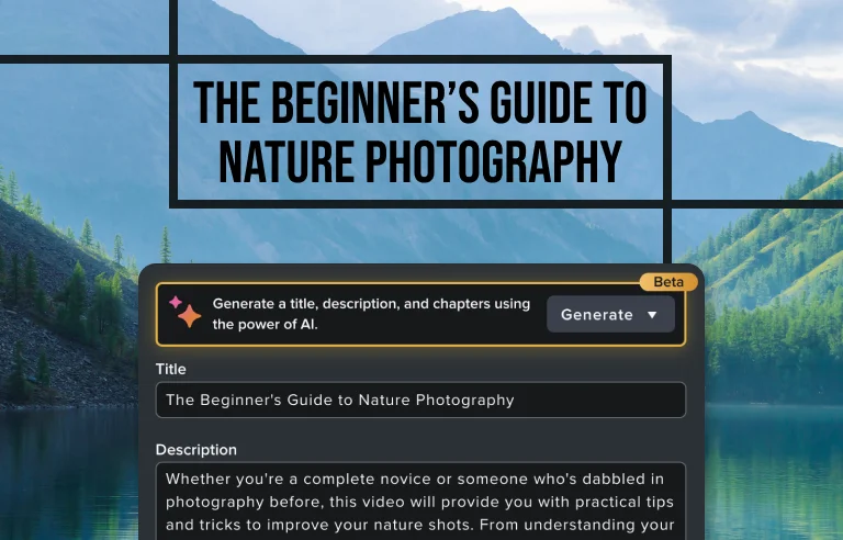 AI generated titles, descriptions, and chapters