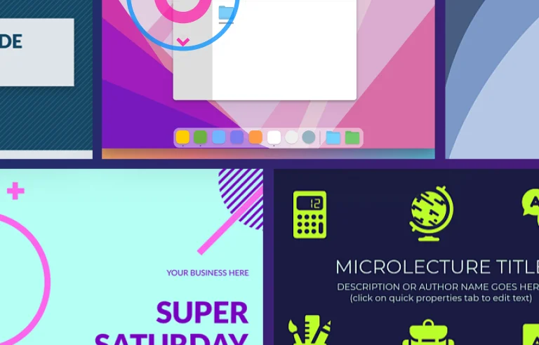 Customizable titles, templates, and themes