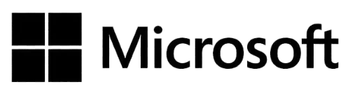 Microsoft Logo in Black