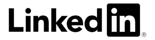 Linkedin Logo in Black