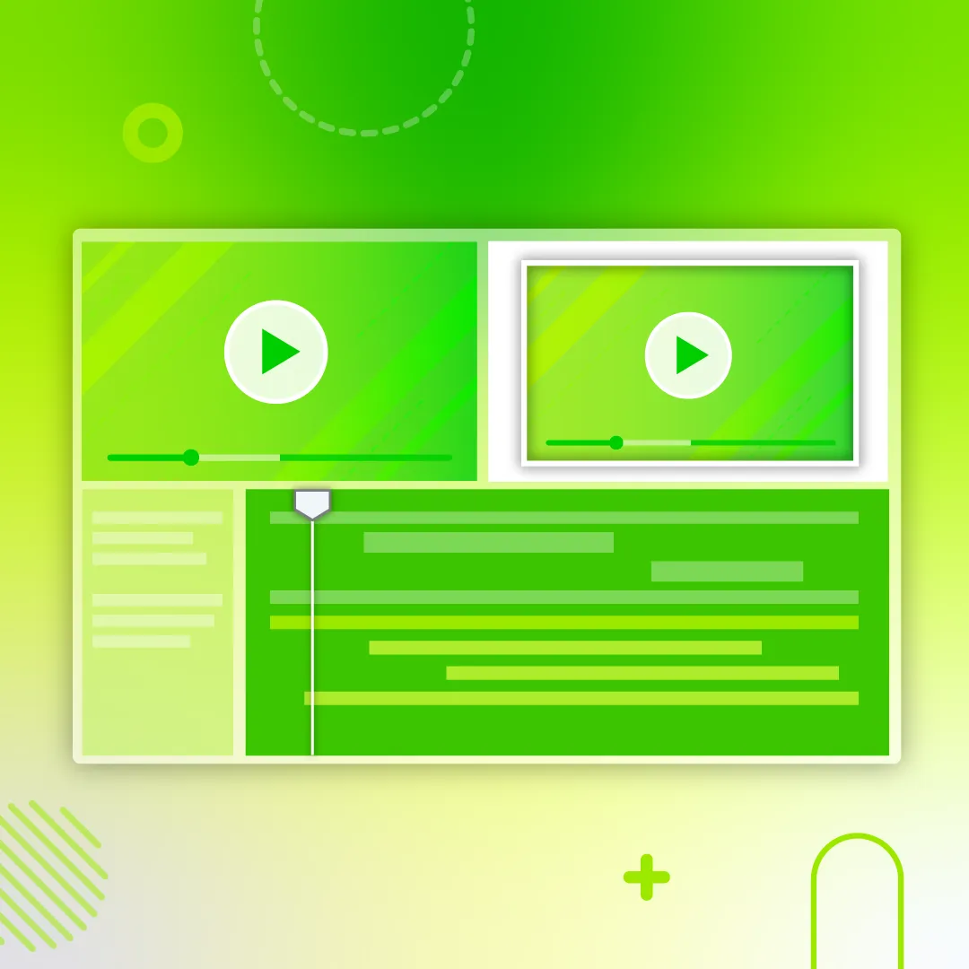 UI of screen showing an example of a proxy video