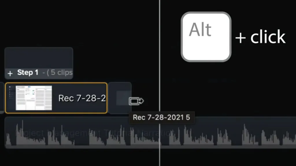 extend frame in camtasia