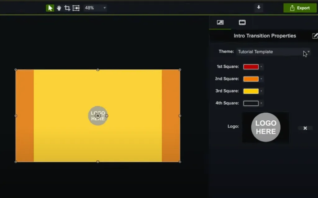 camtasia customizable tutorial template themes