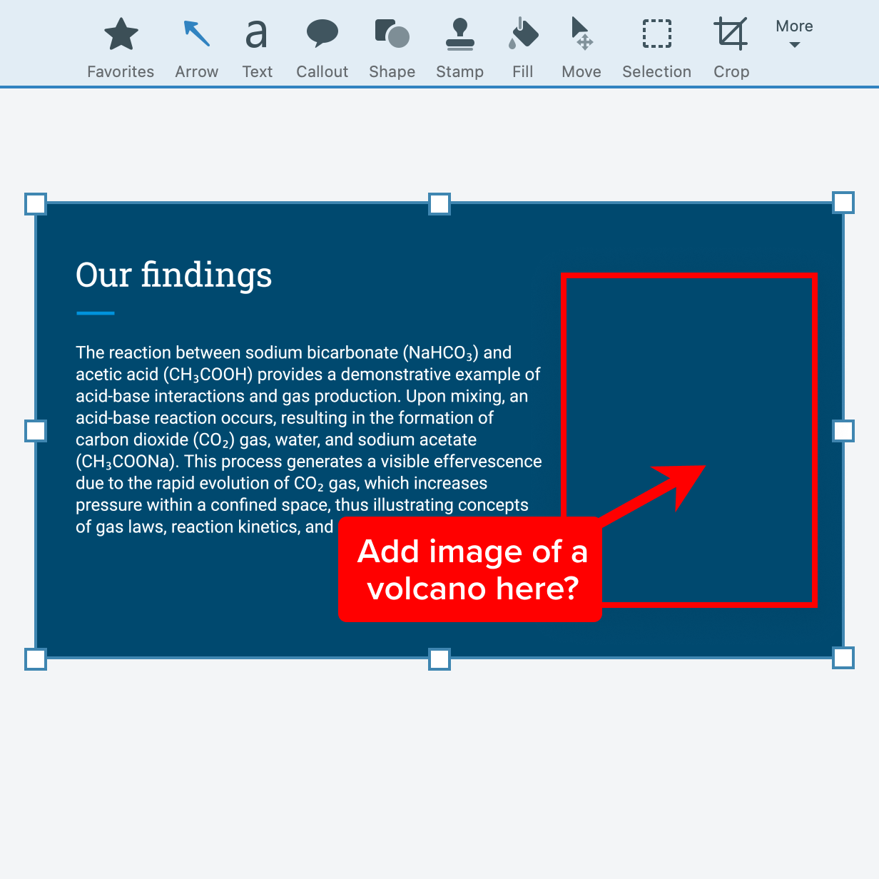 annotated screenshot of a project