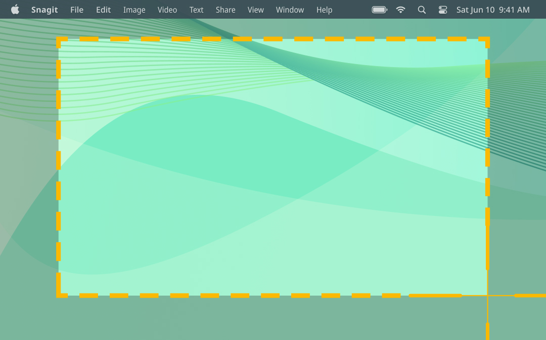 Illustration of a desktop beginning a recording with no desktop icons visible. 