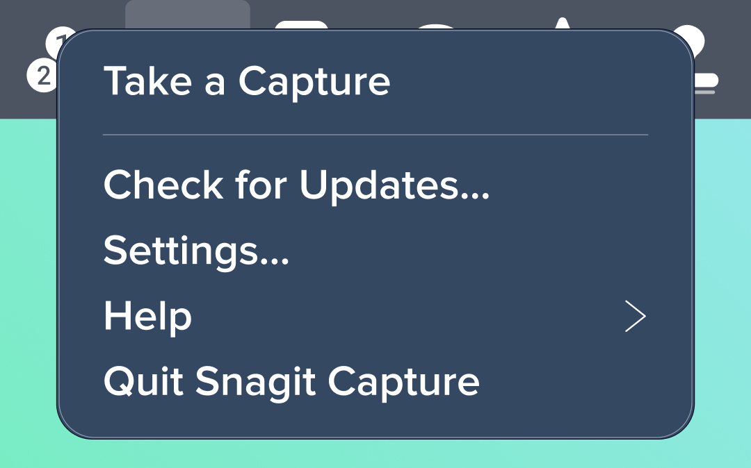The right click menu is exposed, showing the new Quick Menu.