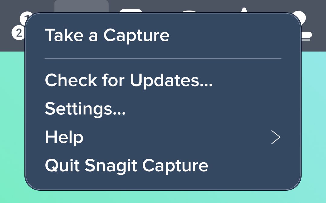 The right click menu is exposed, showing the new Quick Menu.