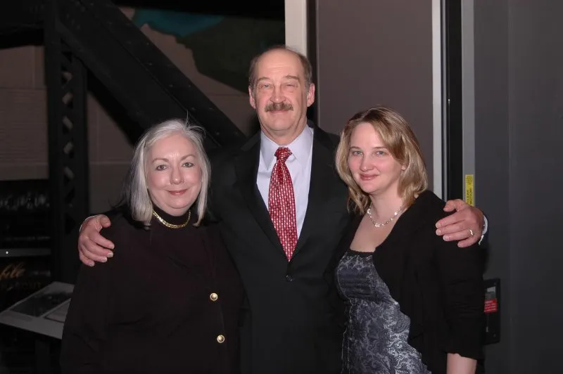 Bill, his wife and partner of 42 years, Susan Heathfield, and his daughter, Wendy Hamilton.