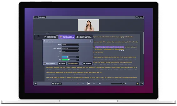 Camtasia Audiate Interface